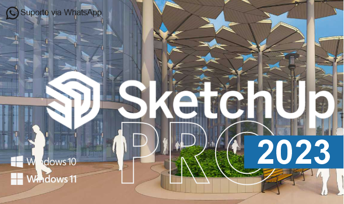SketchUp PRO 2023 - Loja de softwares Colecion Web Solutions – CorelDraw, Adobe entre outros, soluções digitais completas: criação de sites, sistemas de delivery, catálogos online e gestão empresarial.