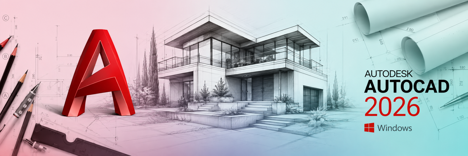 AutoCAD 2026, Autodesk, CAD - Loja de softwares Colecion Web Solutions – CorelDraw, Adobe entre outros, soluções digitais completas: criação de sites, sistemas de delivery, catálogos online e gestão empresarial.